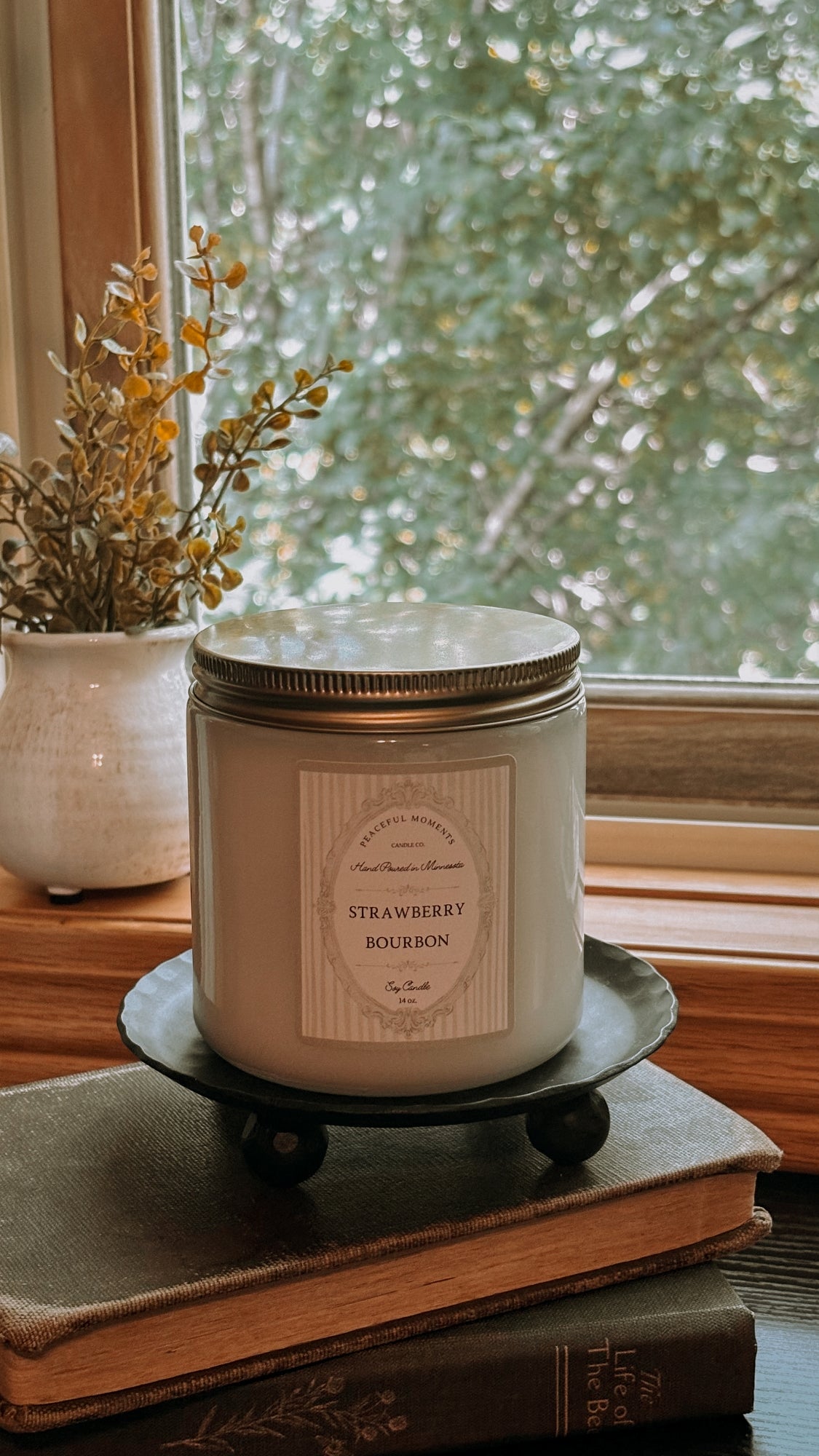 Vintage Fall Collection - Strawberry Bourbon 14 oz Soy Candle