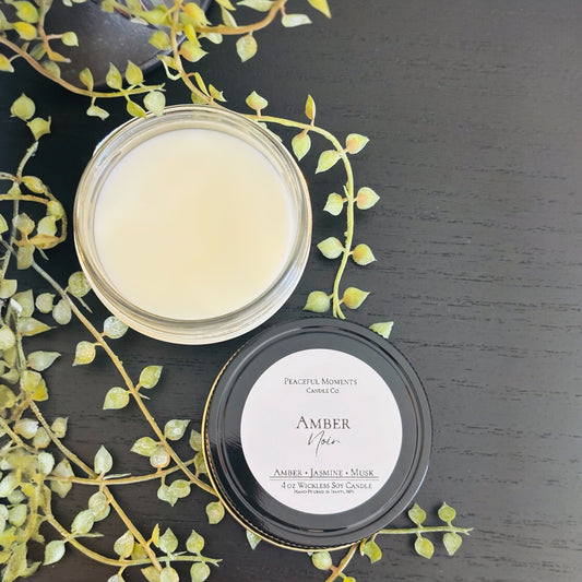 Wickless Candle - Amber Noir