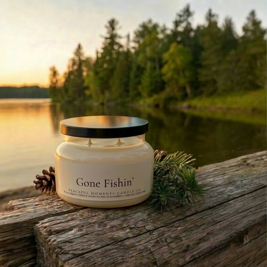Gone Fishin' 10.5 oz Candle